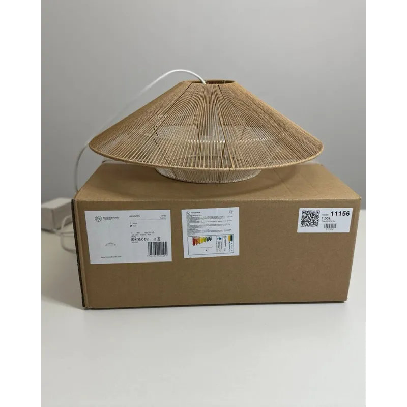 Підвісний світильник, люстра Nowodvorski 11156 Japandi S E27 1x25W IP20 бежевий