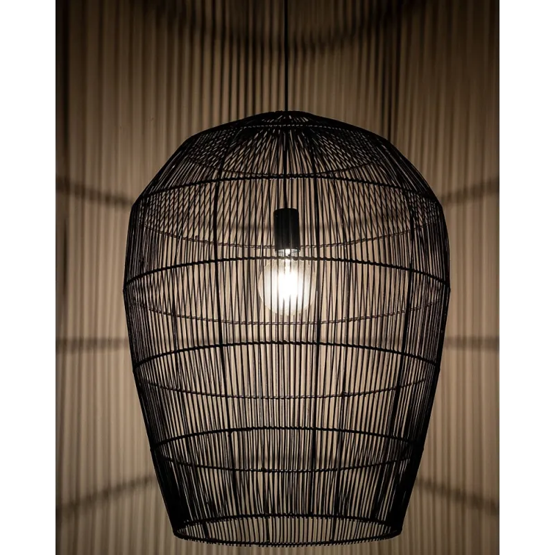 Підвісний світильник, люстра Nowodvorski 11168 Haiti L E27 1x25W IP20 чорний