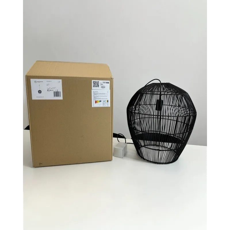 Підвісний світильник, люстра Nowodvorski 11168 Haiti L E27 1x25W IP20 чорний