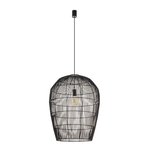 Підвісний світильник, люстра Nowodvorski 11168 Haiti L E27 1x25W IP20 чорний