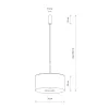 Підвісний світильник, люстра Nowodvorski 11652 Santana M E27 1x25W IP20 бежевий