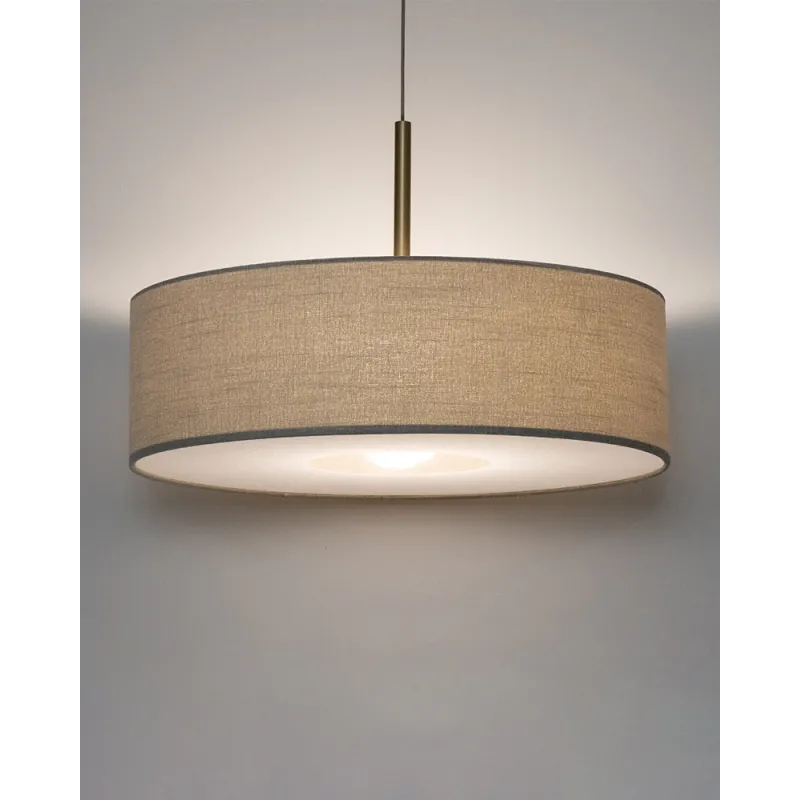Підвісний світильник, люстра Nowodvorski 11653 Santana L E27 1x25W IP20 бежевий