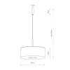 Підвісний світильник, люстра Nowodvorski 11653 Santana L E27 1x25W IP20 бежевий
