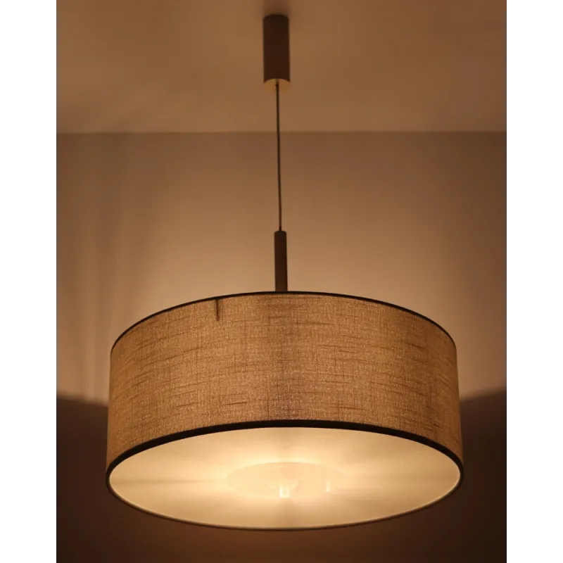 Підвісний світильник, люстра Nowodvorski 11653 Santana L E27 1x25W IP20 бежевий