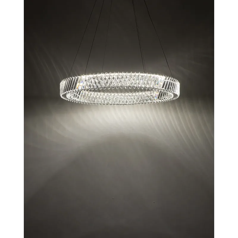 Підвісний світильник, люстра Nowodvorski 11705 Luxora Round LED 1x30W 3000K 2700Lm IP20 хром