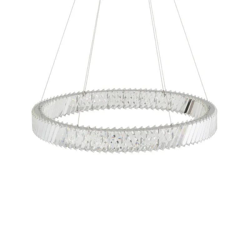 Підвісний світильник, люстра Nowodvorski 11706 Luxora Round LED 1x38W 3000K 3400Lm IP20 хром