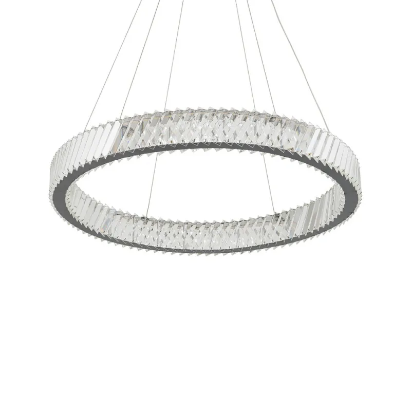 Підвісний світильник, люстра Nowodvorski 11706 Luxora Round LED 1x38W 3000K 3400Lm IP20 хром