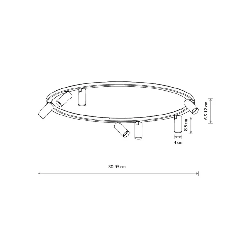 Люстра Nowodvorski 11945 Fourty Round GU10 R35 7x10W IP20 біла