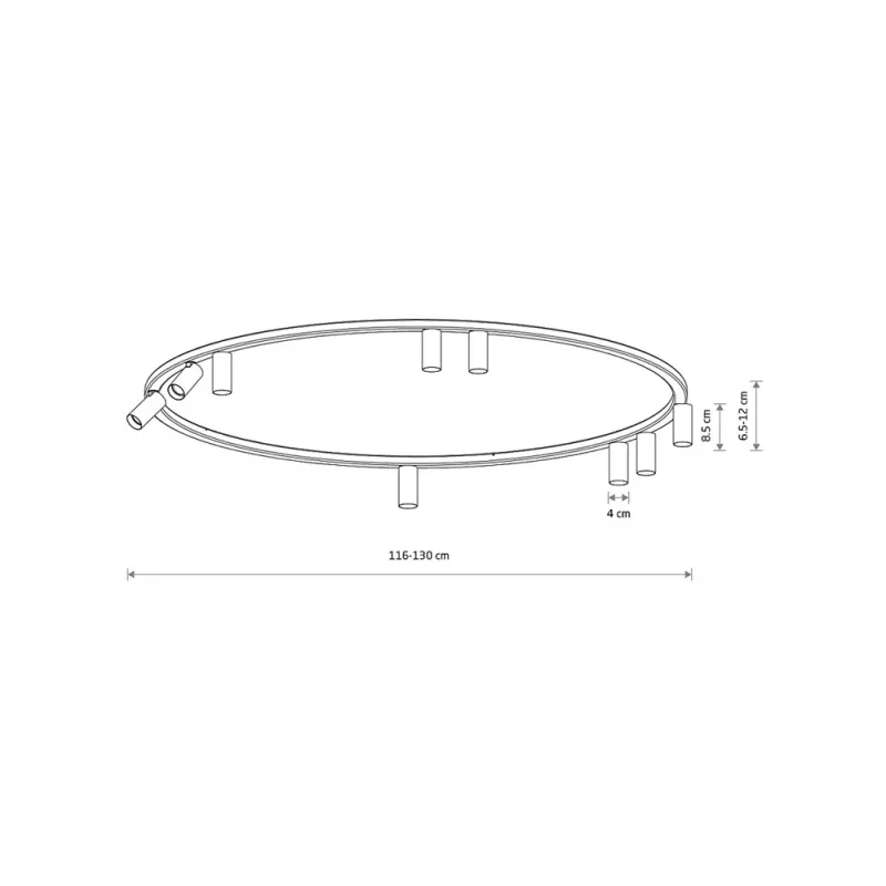 Люстра Nowodvorski 11954 Fourty Round GU10 R35 9x10W IP20 бежева
