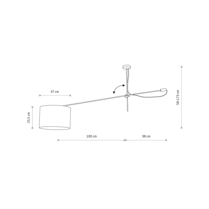 Люстра Nowodvorski 6641 Viper E27 1x25W IP20 чорна