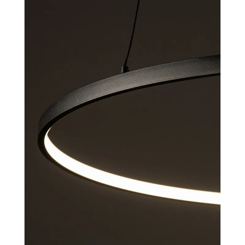 Люстра Nowodvorski 10812 Circolo LED M 1x21W 3000K 660Lm IP20 чорна