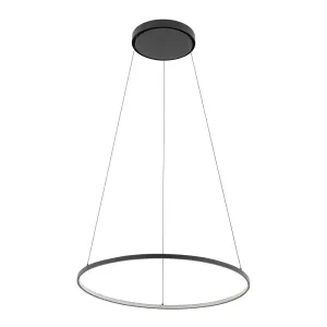 Люстра Nowodvorski 10812 Circolo LED M 1x21W 3000K 660Lm IP20 чорна