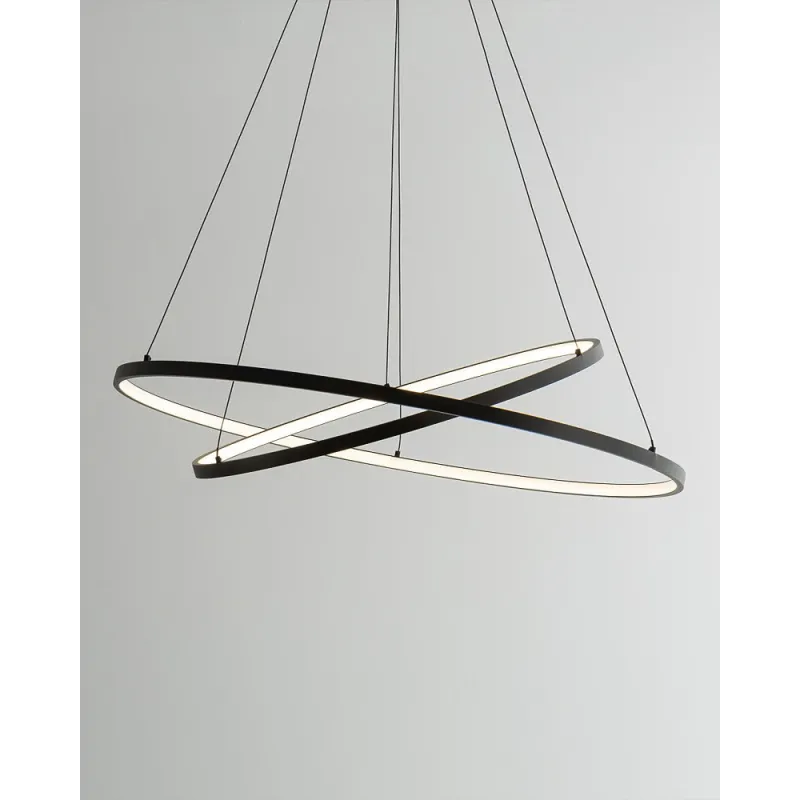 Люстра Nowodvorski 10814 Circolo LED 2x35W 3000K 1200Lm IP20 чорна