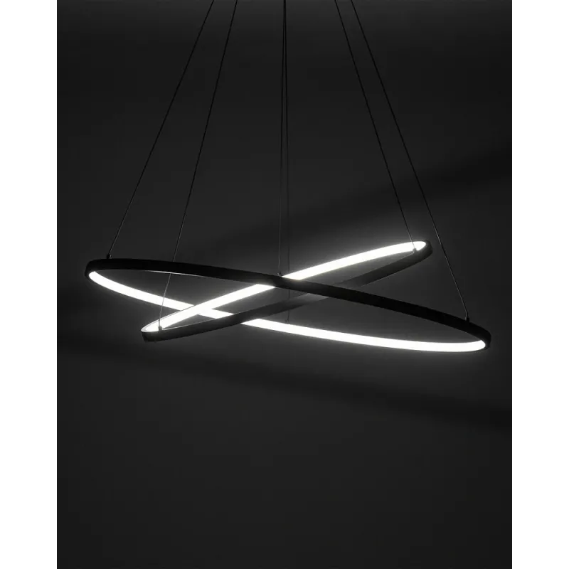 Люстра Nowodvorski 10814 Circolo LED 2x35W 3000K 1200Lm IP20 чорна