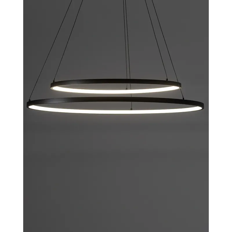 Люстра Nowodvorski 10814 Circolo LED 2x35W 3000K 1200Lm IP20 чорна