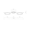 Люстра Nowodvorski 10866 Circolo LED 3x33W 4000K 1200Lm IP20 чорна
