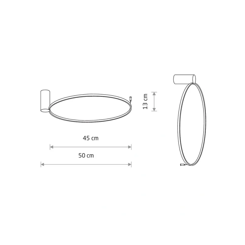 Люстра Nowodvorski 10928 Circolo LED S 1x18W 3000K 560Lm IP20 чорна