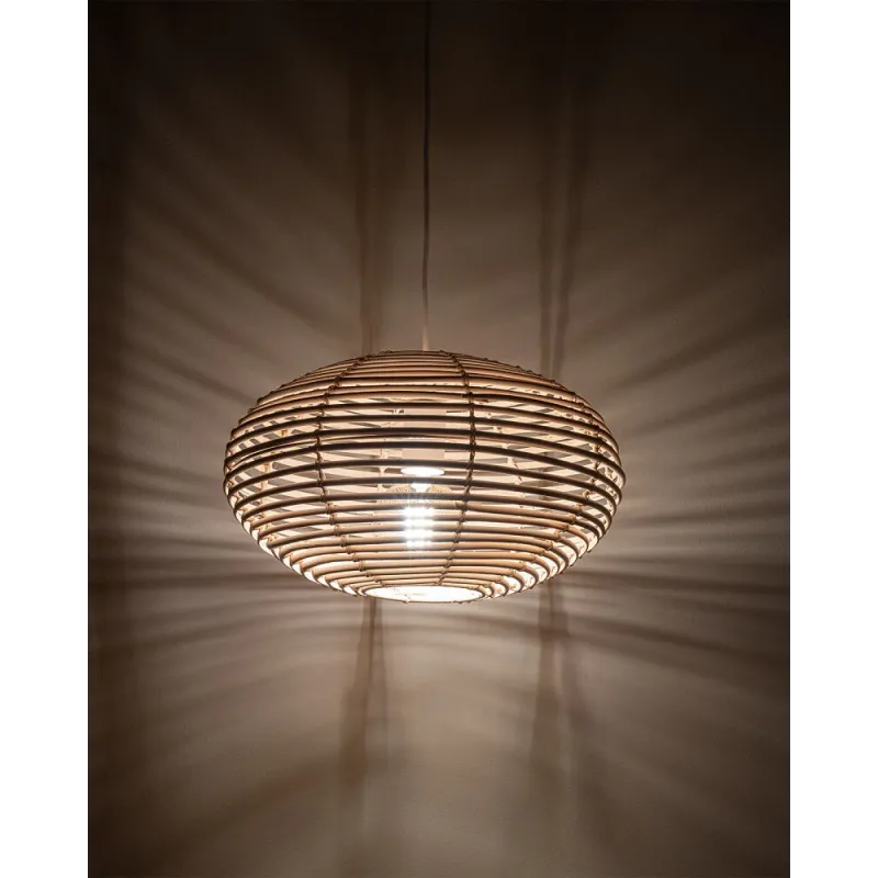 Підвісний світильник, люстра Nowodvorski 11153 Rattan S E27 1x25W IP20 бежевий