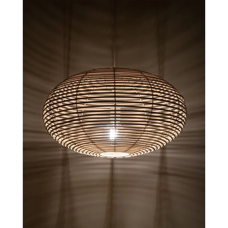 Підвісний світильник, люстра Nowodvorski 11154 Rattan M E27 1x25W IP20 бежевий