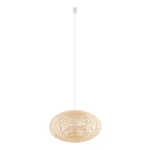 Підвісний світильник, люстра Nowodvorski 11154 Rattan M E27 1x25W IP20 бежевий