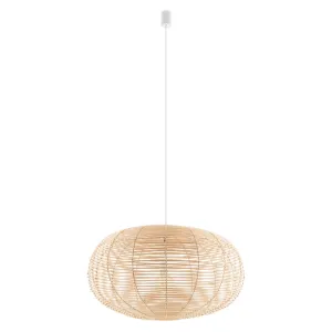Підвісний світильник, люстра Nowodvorski 11155 Rattan L E27 1x25W IP20 бежевий