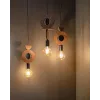 Підвісний світильник, люстра Nowodvorski 11176 Drops Wood D E27 1x25W IP20 коричневий