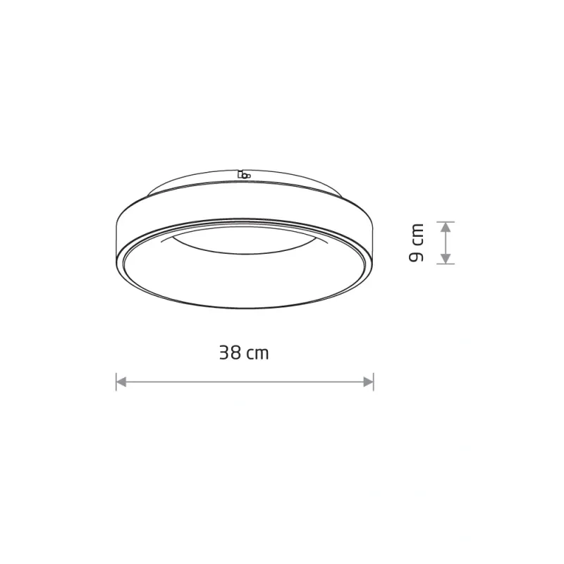 Світильник стельовий Nowodvorski 11200 Nikki Round LED 1x32W 3000K 2700Lm IP20 білий