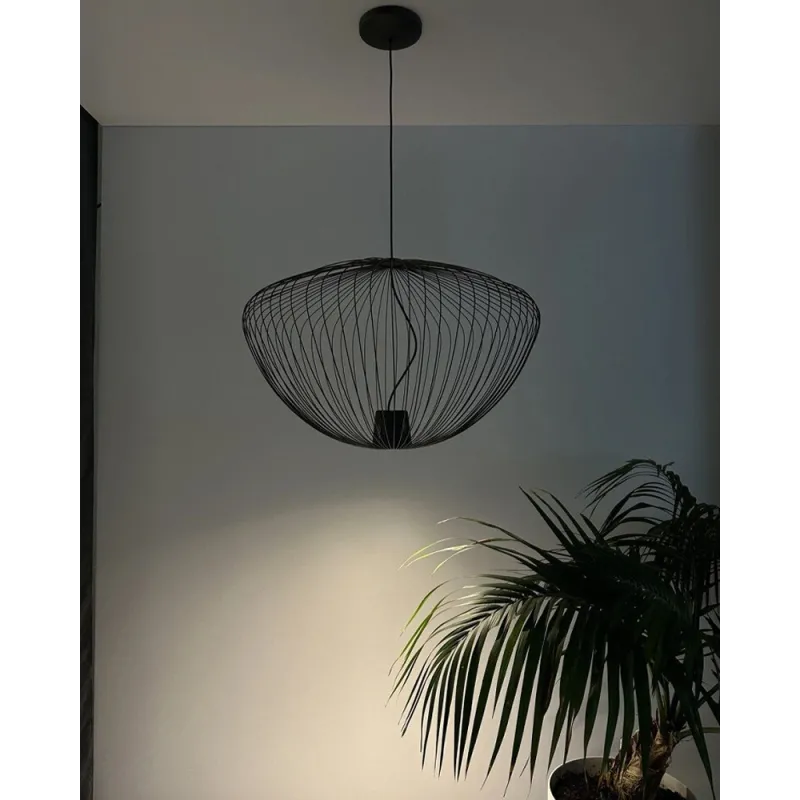 Підвісний світильник, люстра Nowodvorski 11252 Pumpkin L GU10 1x10W IP20 темно-сірий