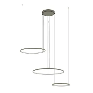 Люстра Nowodvorski 11398 Circolo LED 3x45W 3000K 1600Lm IP20 оливкова