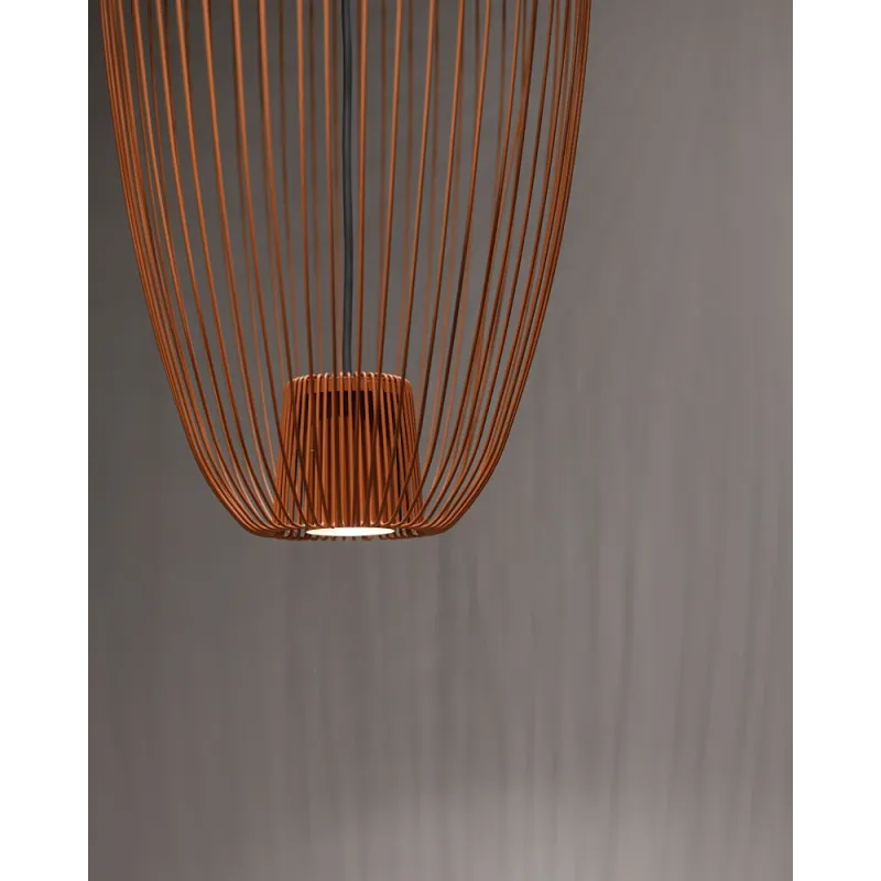 Підвісний світильник, люстра Nowodvorski 11496 Pumpkin S GU10 1x10W IP20 теракотовий