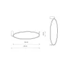 Люстра Nowodvorski 11603 Circolo LED M 1x21W 3000K 660Lm IP20 біла