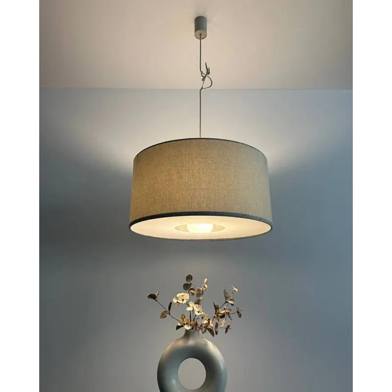 Підвісний світильник, люстра Nowodvorski 11665 Cedro M E27 1x25W IP20 світло-сірий