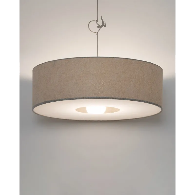 Підвісний світильник, люстра Nowodvorski 11666 Cedro L E27 1x25W IP20 світло-сірий