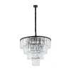 Люстра Nowodvorski 7614 Cristal L E14 12x25W IP20 чорна