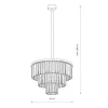 Люстра Nowodvorski 7616 Cristal M E14 9x25W IP20 чорна