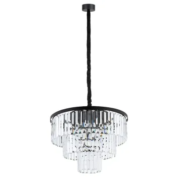 Люстра Nowodvorski 7616 Cristal M E14 9x25W IP20 чорна