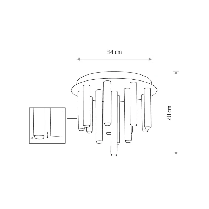 Люстра Nowodvorski 8355 Stalactite G9 13x10W IP20 чорна