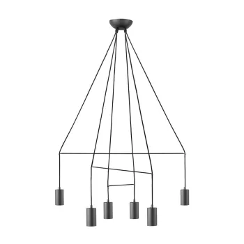 Люстра Nowodvorski 9677 Imbria GU10 6x10W IP20 чорна