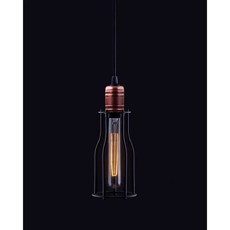 Підвісний світильник, люстра Nowodvorski 6337 Workshop E27 1x25W IP20 чорний