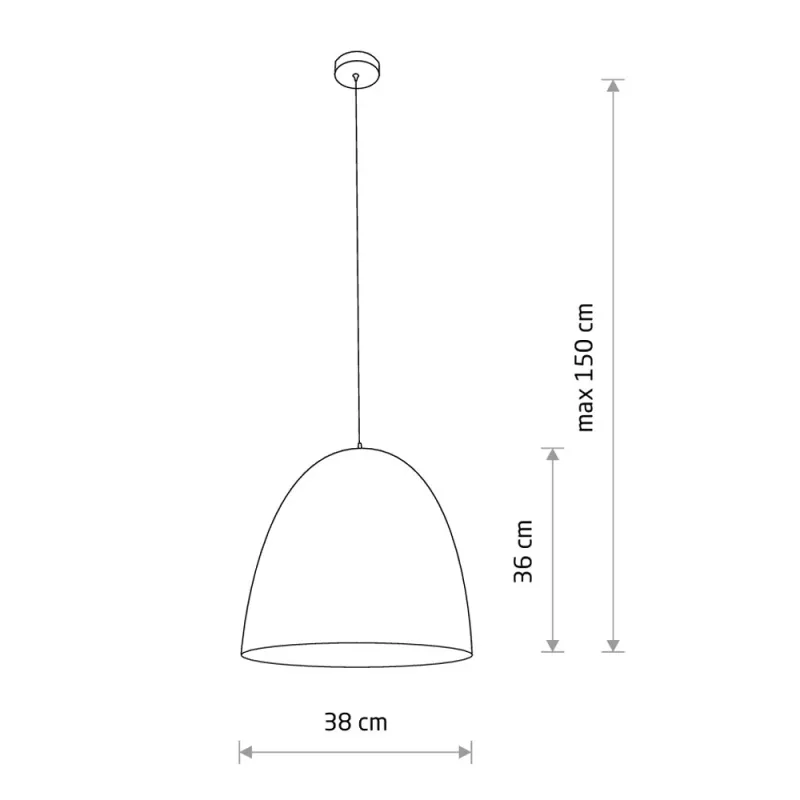 Підвісний світильник, люстра Nowodvorski 9022 Egg M E27 1x25W IP20 чорний