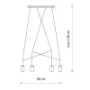 Люстра Nowodvorski 9192 Imbria GU10 4x10W IP20 чорна