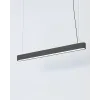 Підвісний світильник, люстра Nowodvorski 7535 Soft LED T8LED 1x16W 3000K 2300Lm IP20 графітовий