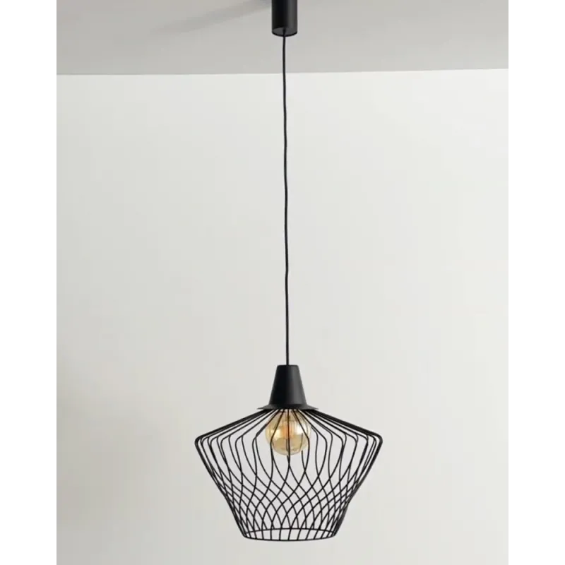 Підвісний світильник, люстра Nowodvorski 8858 Wave S E27 1x25W IP20 чорний