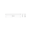 Світильник стельовий Nowodvorski 7524 Soft LED T8LED 1x22W 3000K 3200Lm IP20 графітовий
