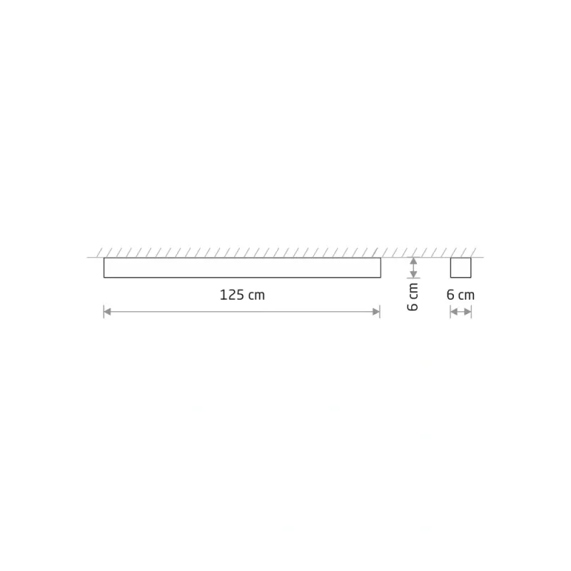 Світильник стельовий Nowodvorski 7524 Soft LED T8LED 1x22W 3000K 3200Lm IP20 графітовий