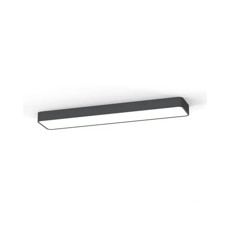 Світильник стельовий Nowodvorski 7531 Soft LED T8LED 2x16W 3000K 2300Lm IP20 графітовий
