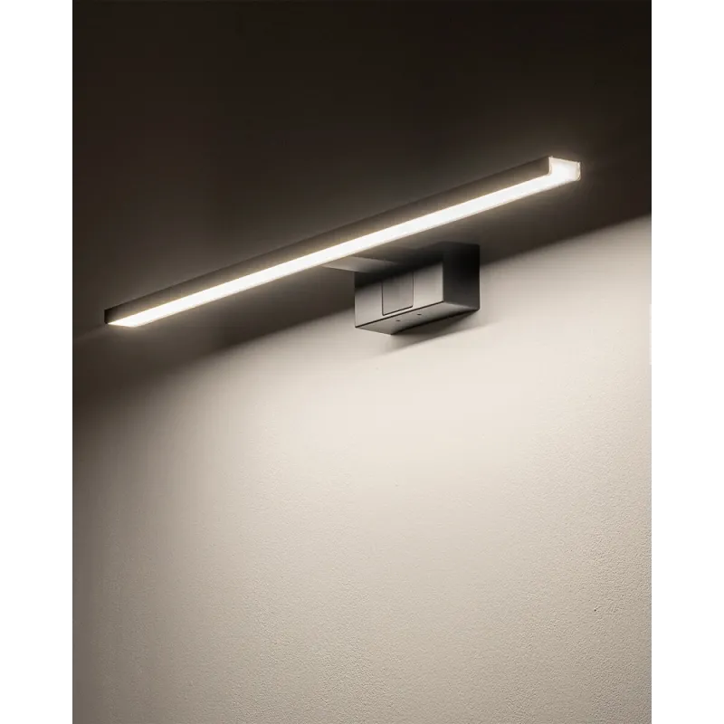 Світильник підсвітка для дзеркала Nowodvorski 10670 Cezanne LED M 1x12W 3000K 850Lm IP44 чорний