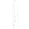 Бра, настінний світильник Nowodvorski 10759 Fourty Wall XL GU10 2x10W IP20 чорний