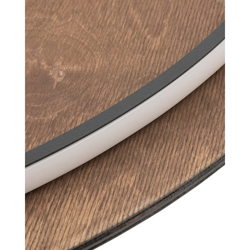 Бра, настінний світильник Nowodvorski 11178 Ring Timber LED XXL 1x22W 3000K 400Lm IP20 коричневий