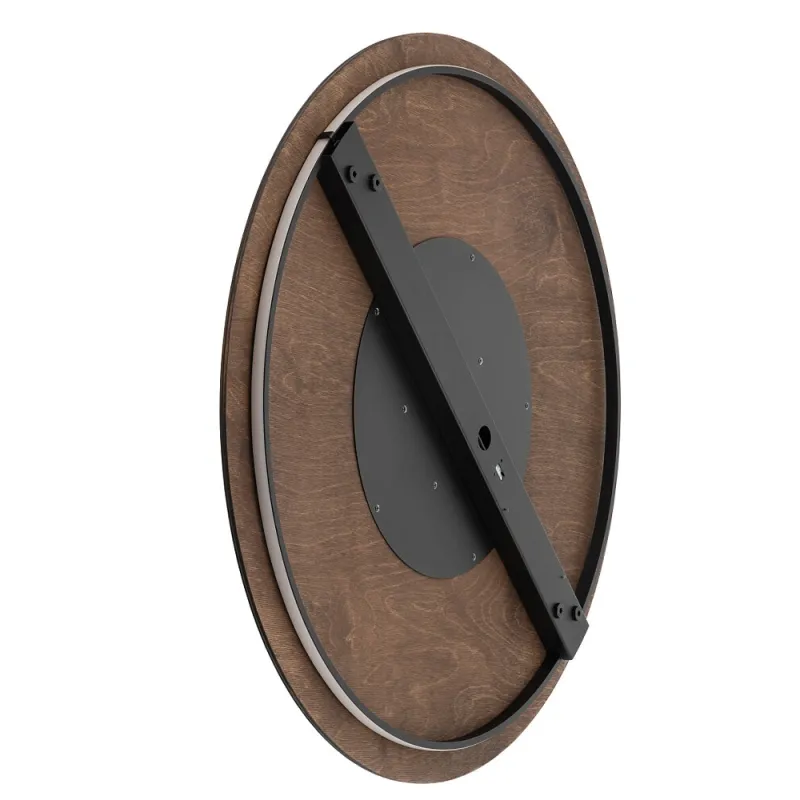 Бра, настінний світильник Nowodvorski 11178 Ring Timber LED XXL 1x22W 3000K 400Lm IP20 коричневий